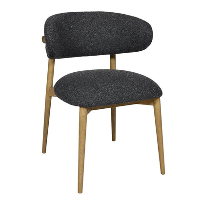 LH Home Milo Leather Armless Dining Chair 2PC