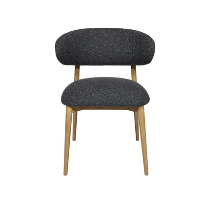 LH Home Milo Leather Armless Dining Chair 2PC