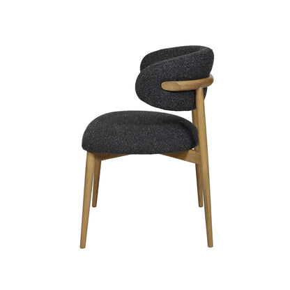LH Home Milo Leather Armless Dining Chair 2PC