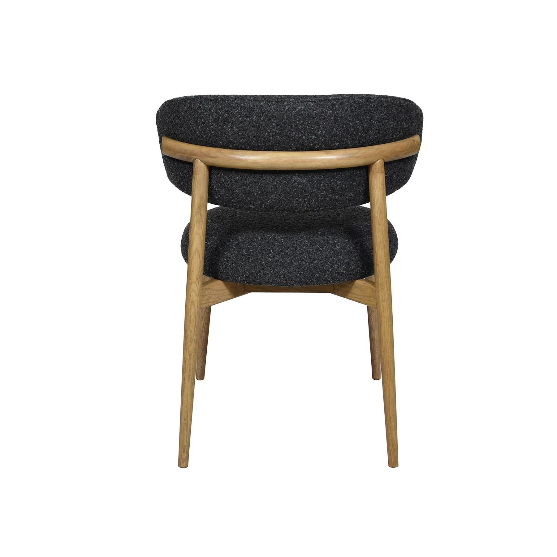 LH Home Milo Leather Armless Dining Chair 2PC