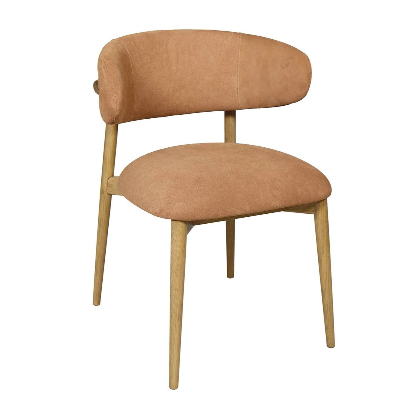 LH Home Milo Leather Armless Dining Chair 2PC