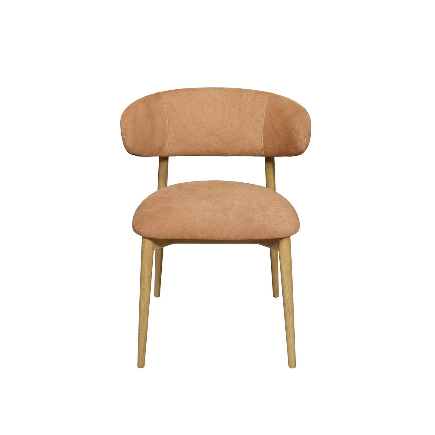 LH Home Milo Leather Armless Dining Chair 2PC