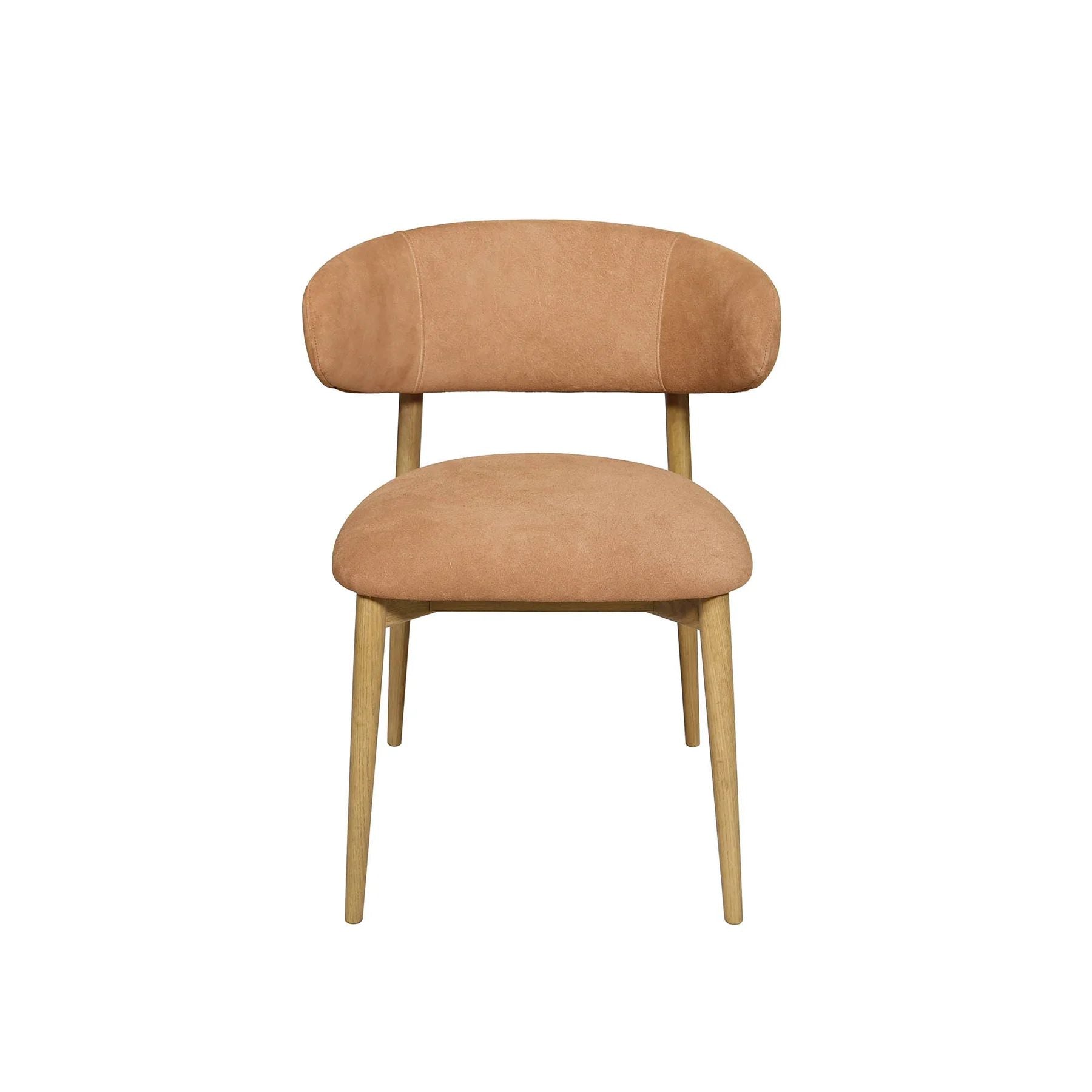 LH Home Milo Leather Armless Dining Chair 2PC
