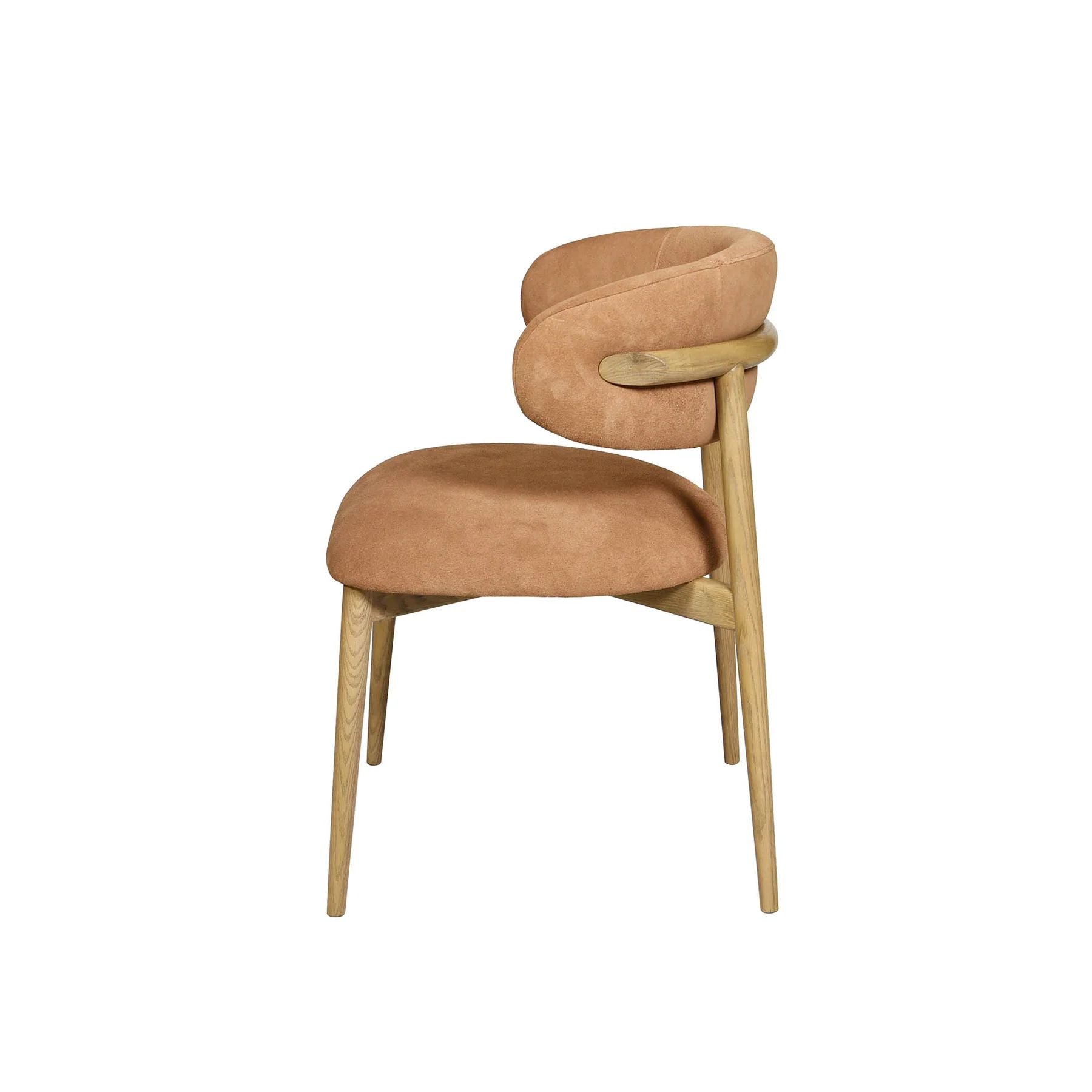 LH Home Milo Leather Armless Dining Chair 2PC