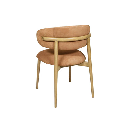 LH Home Milo Leather Armless Dining Chair 2PC