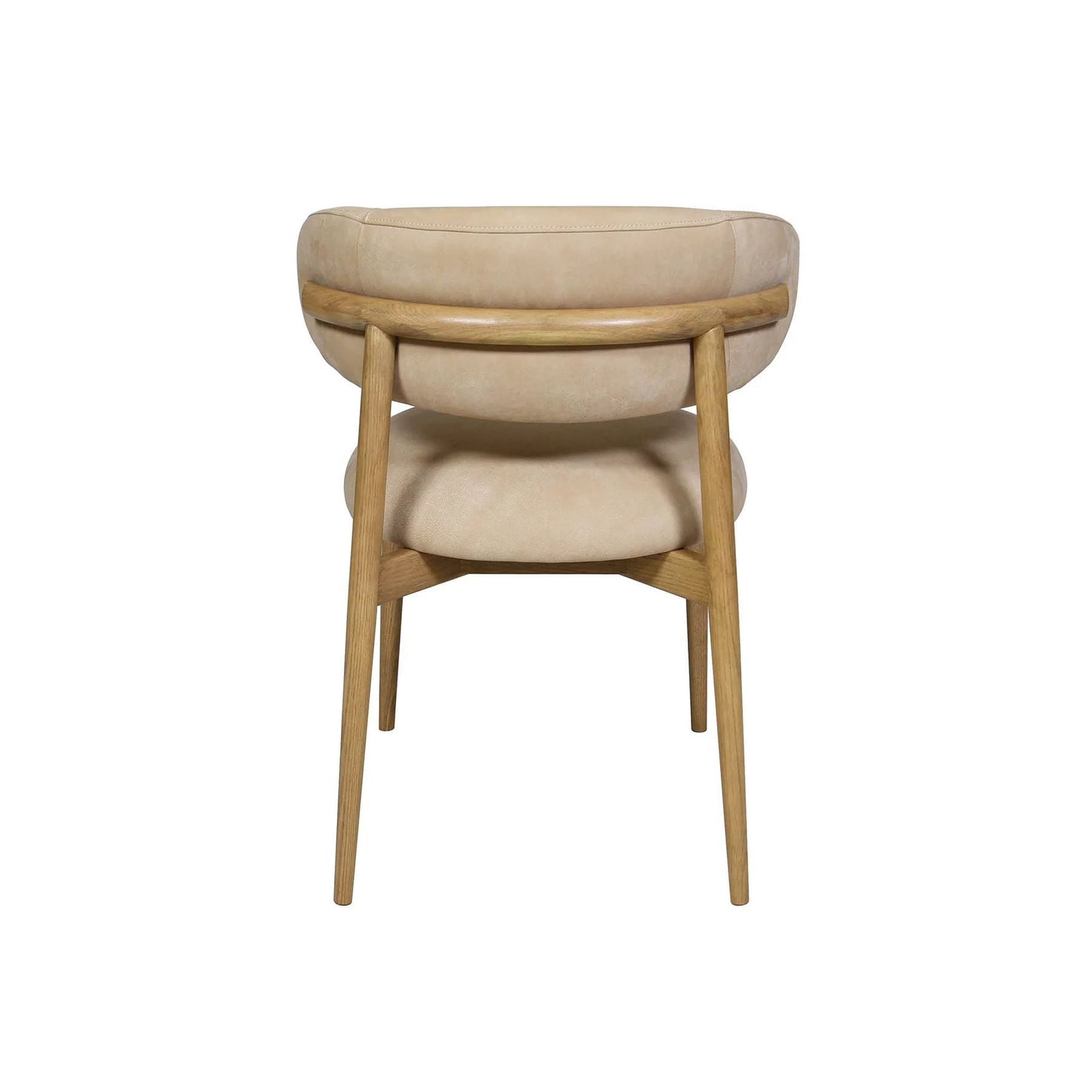 LH Home Milo Leather Armless Dining Chair 2PC