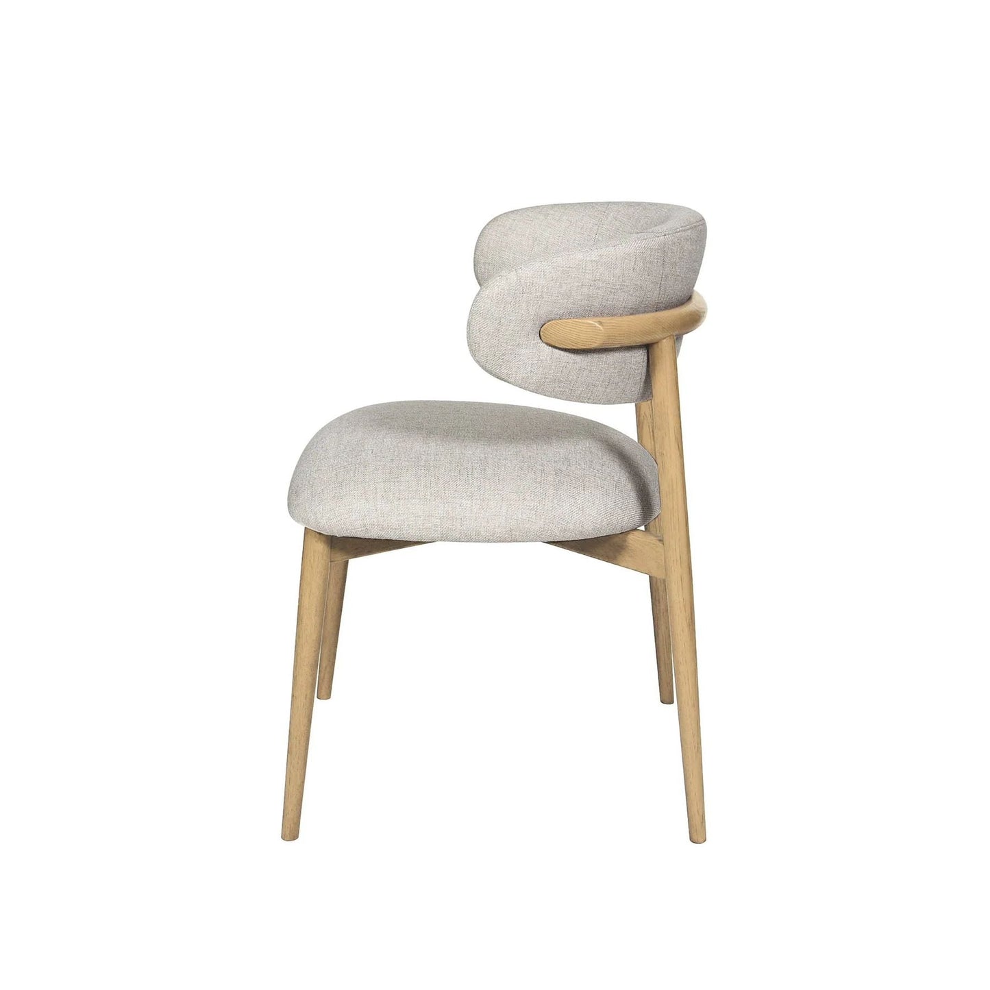 LH Home Milo Leather Armless Dining Chair 2PC