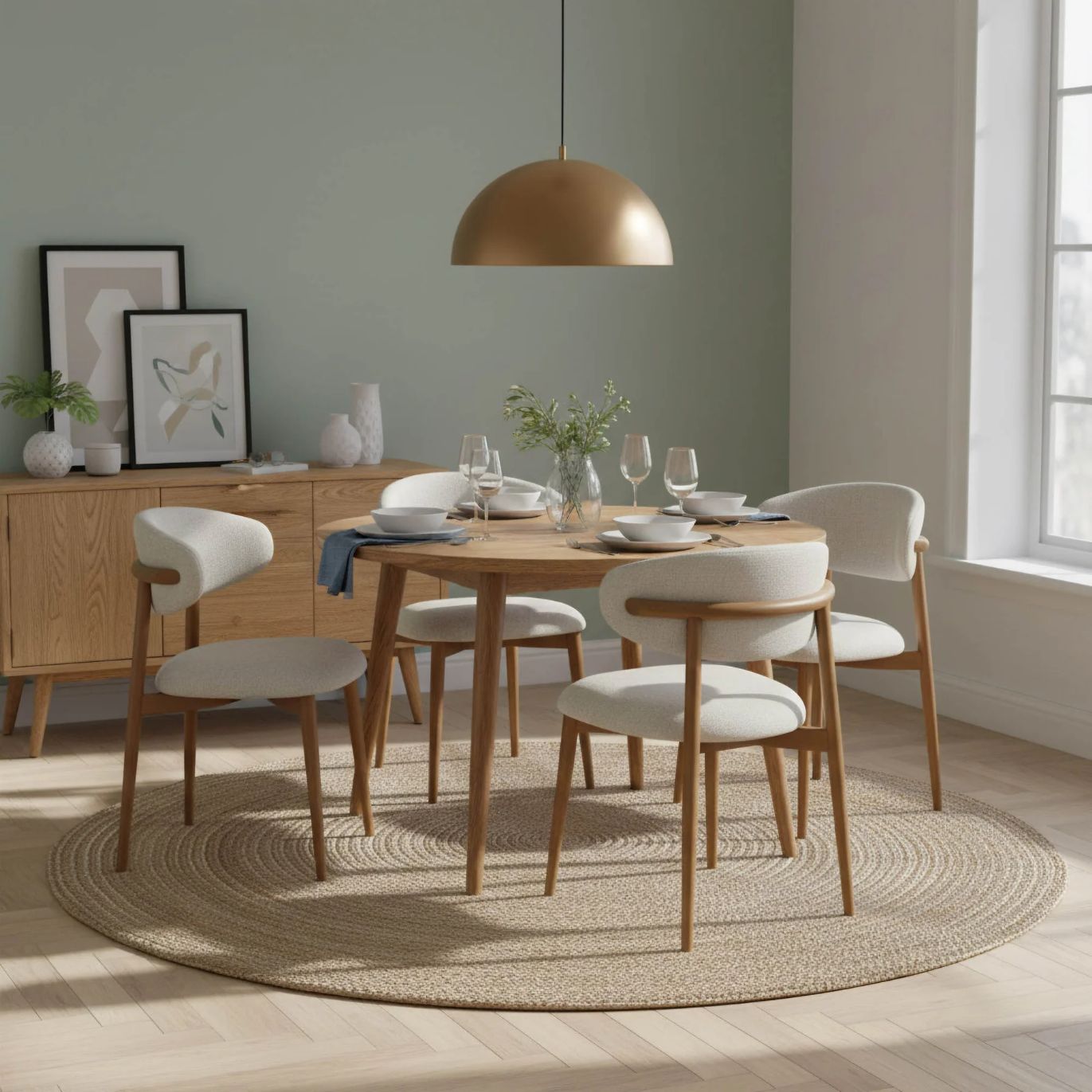 LH Home Milo Leather Armless Dining Chair 2PC