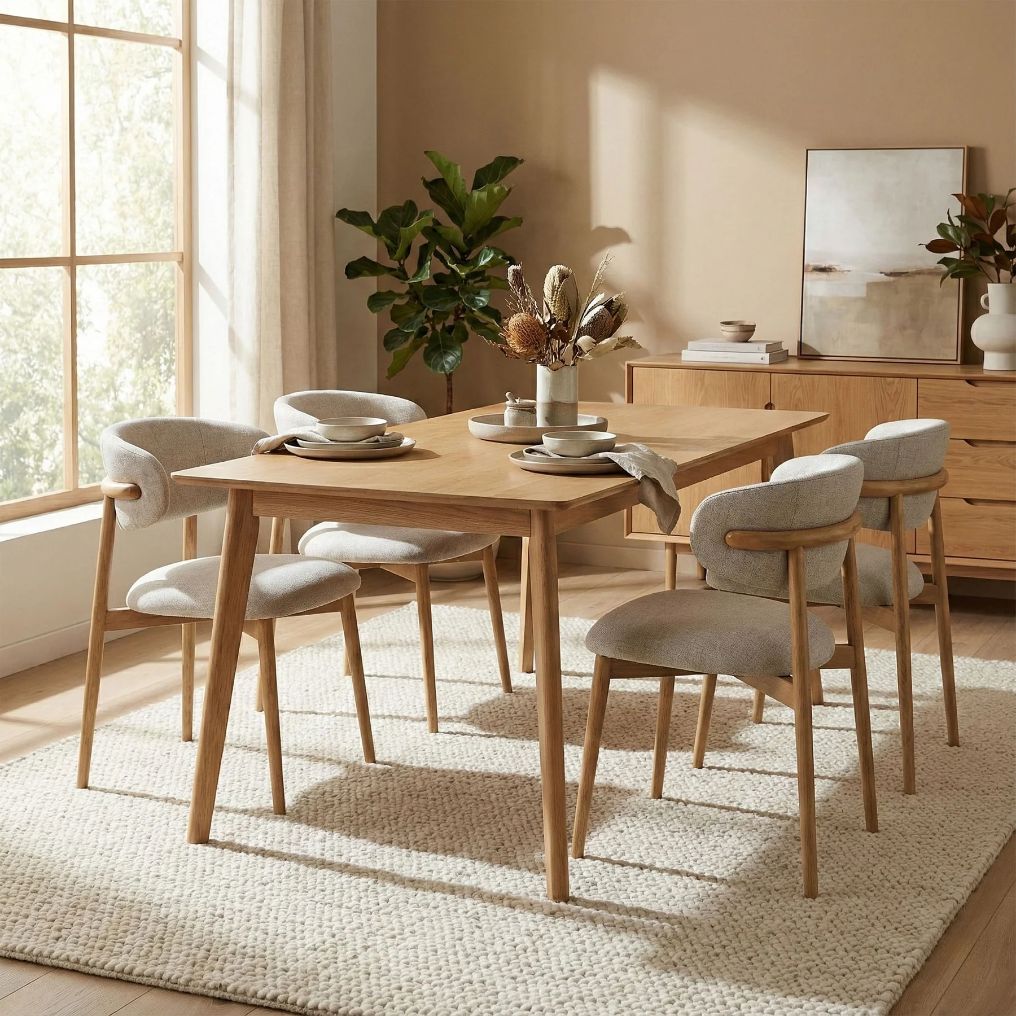 LH Home Milo Leather Armless Dining Chair 2PC
