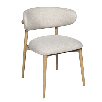LH Home Milo Leather Armless Dining Chair 2PC