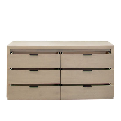 Diamond Sofa Sonoma Natural Wood 6-Drawer Dresser
