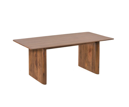 LOOMLAN Melgren Reddish Brown Rectangular Dining Table