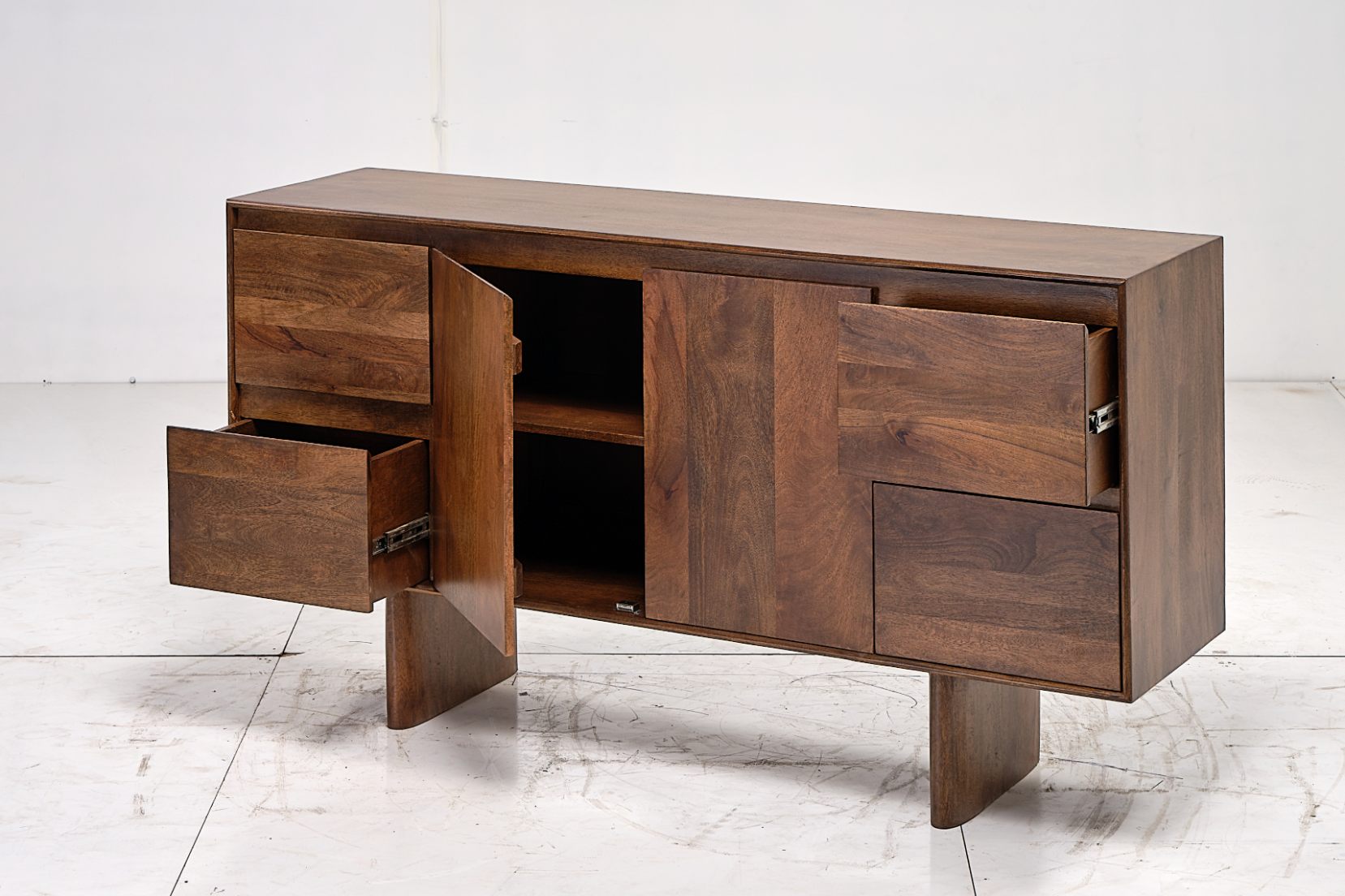 LOOMLAN Inman Four Doors Wood Sideboard