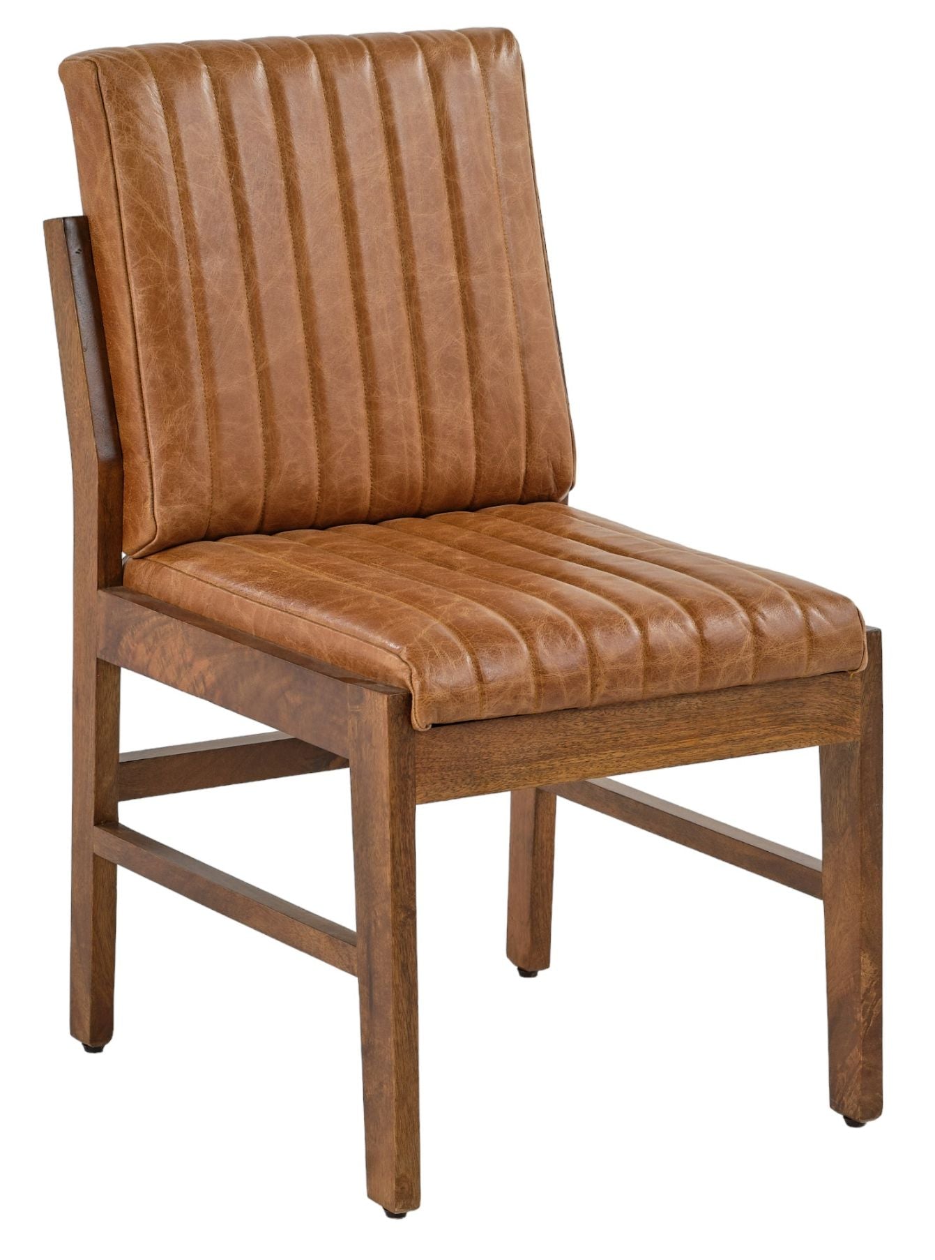 LOOMLAN Vance Leather Armless Dining Chair 2PC