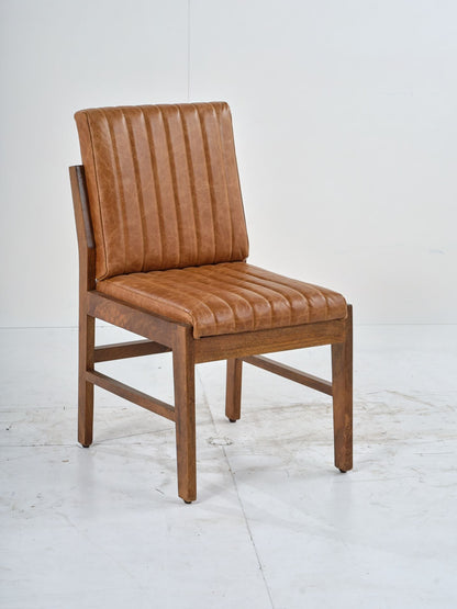 LOOMLAN Vance Leather Armless Dining Chair 2PC