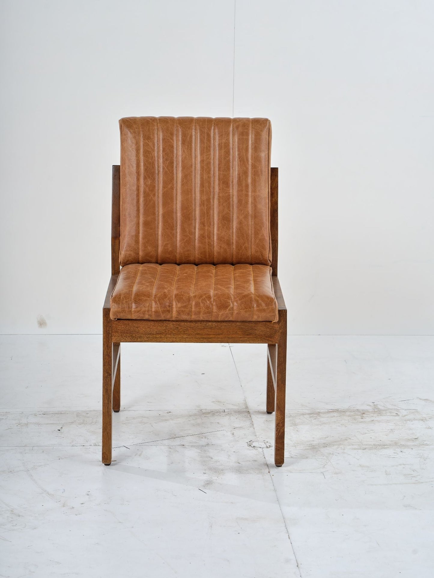 LOOMLAN Vance Leather Armless Dining Chair 2PC