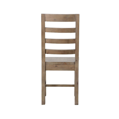 LH Home Sundried Wooden Armless Dining Chair 2PC