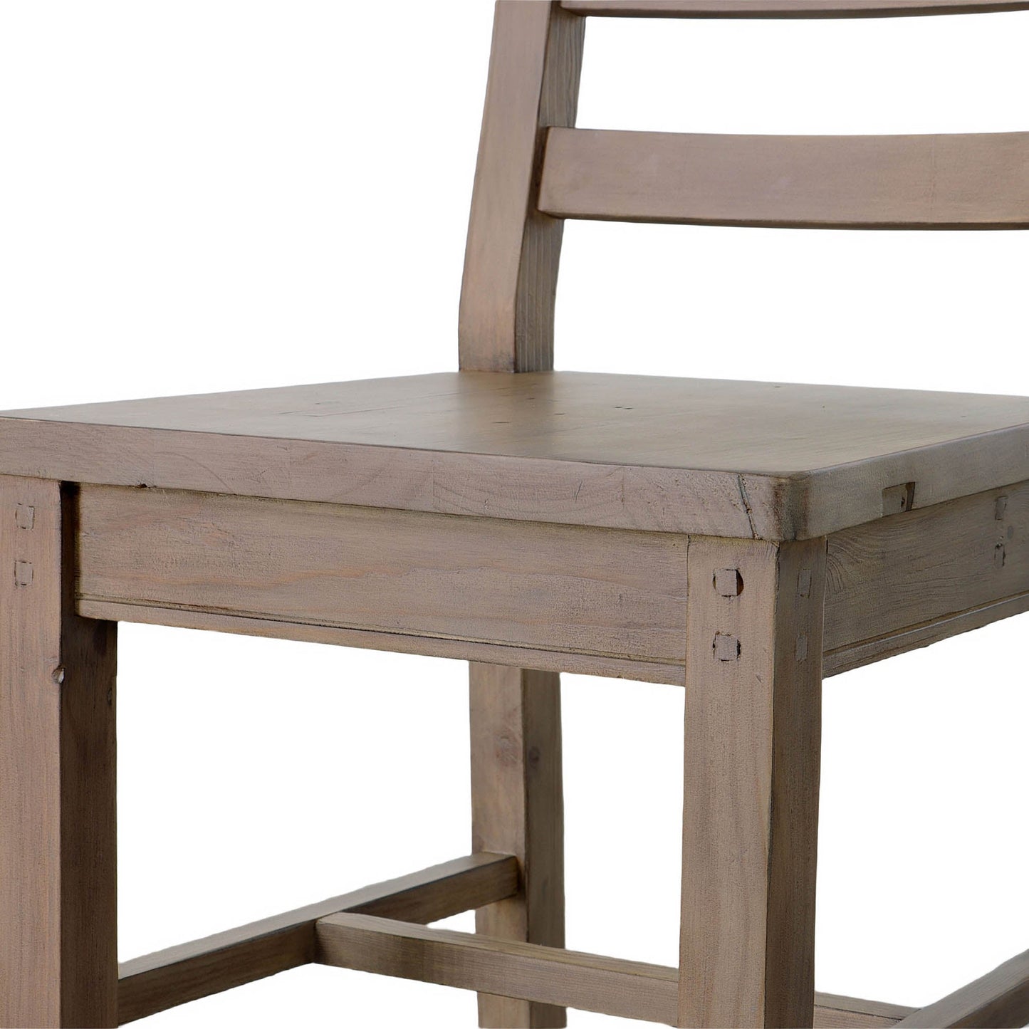 LH Home Sundried Wooden Armless Dining Chair 2PC