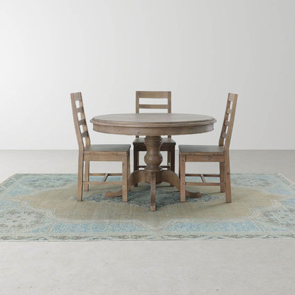 LH Home Sundried Wooden Armless Dining Chair 2PC