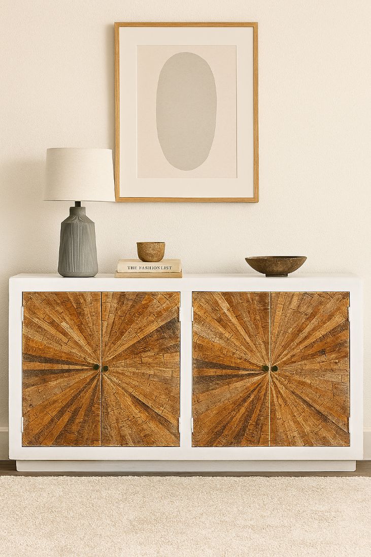 LOOMLAN Colridge Four Doors Wood Sideboard