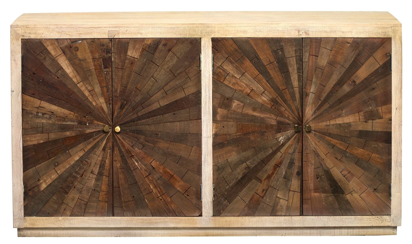 LOOMLAN Colridge Four Doors Wood Sideboard