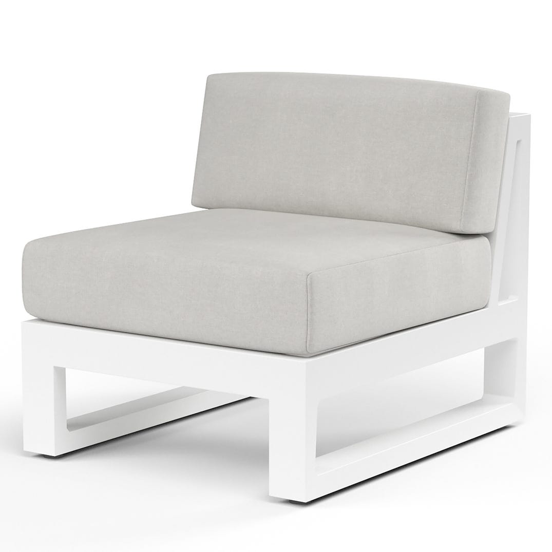 Newport Sunbrella Armless Outdoor Club Chair