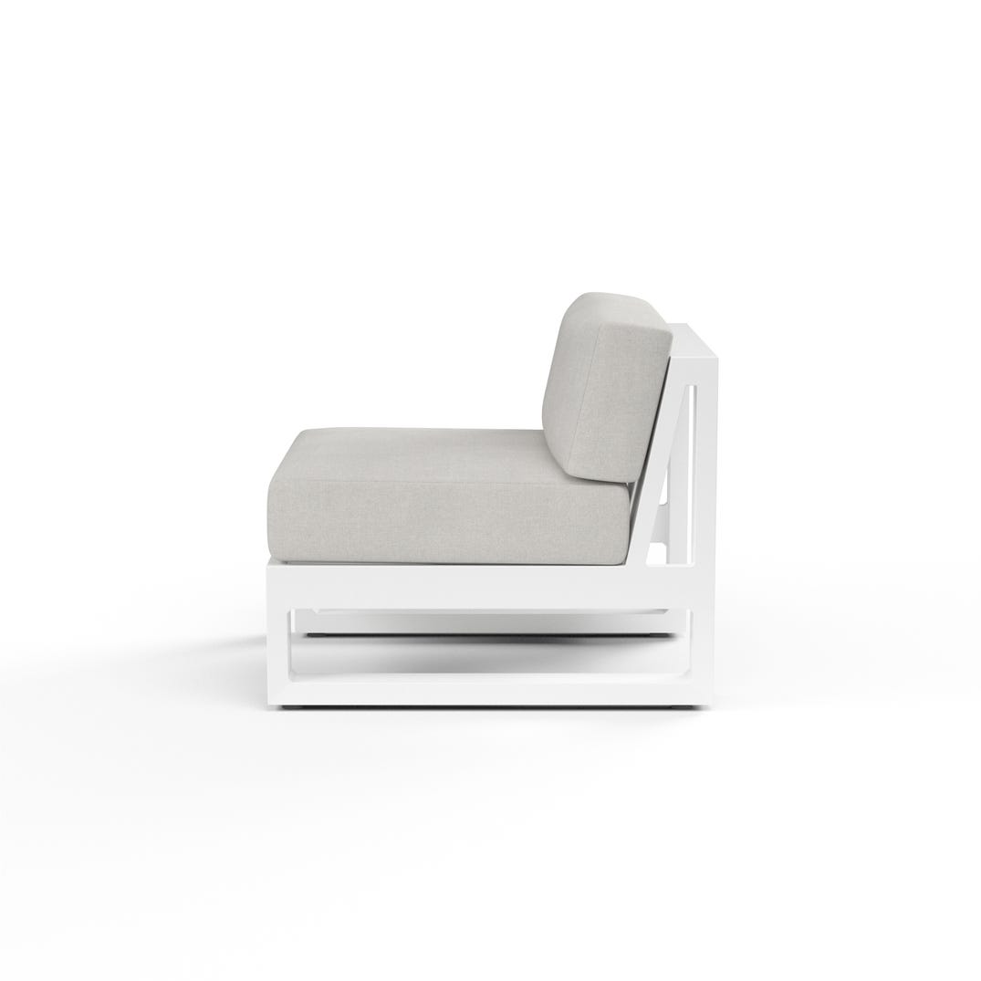 Newport Sunbrella Armless Outdoor Club Chair
