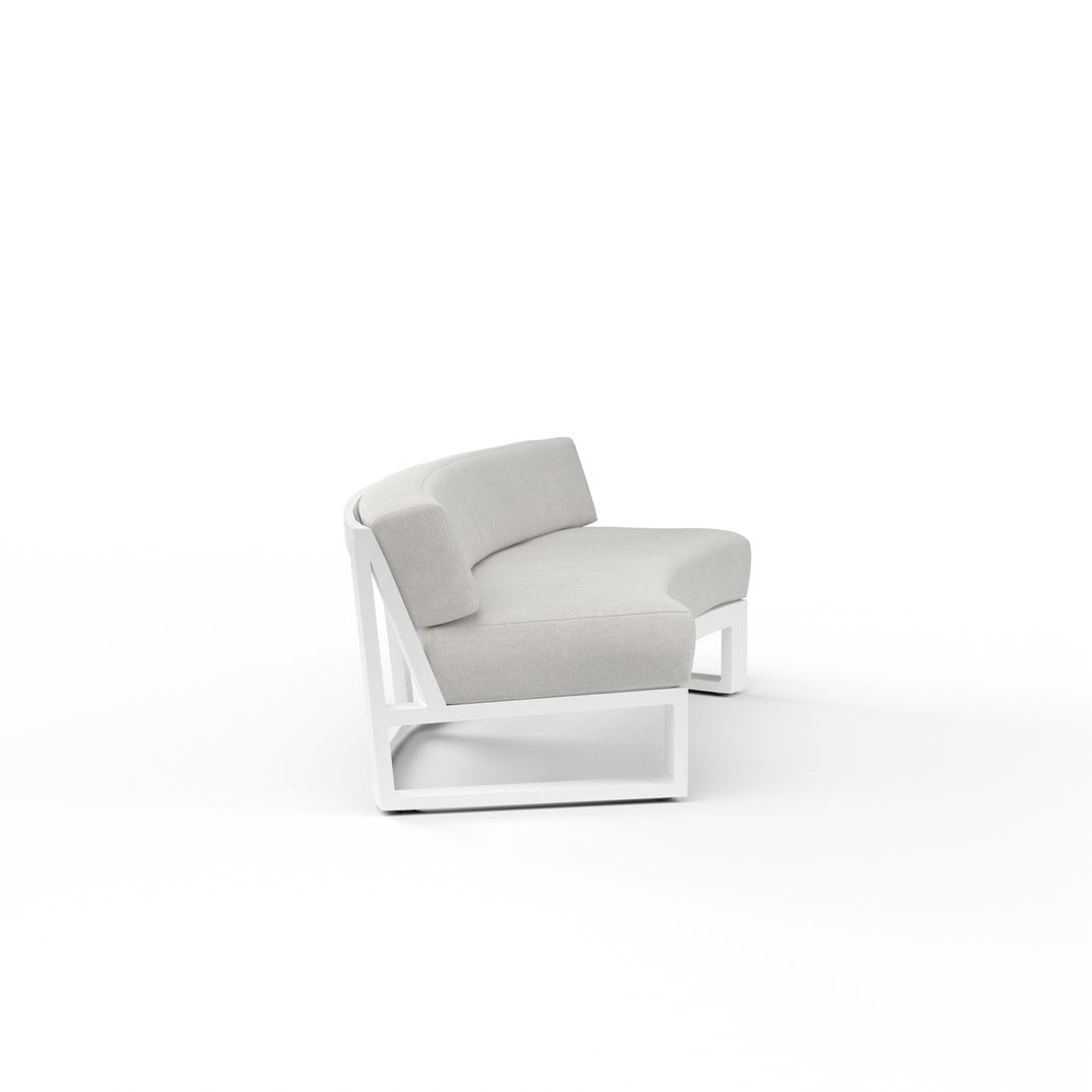 Newport Sunbrella Outdoor Curved Sofa