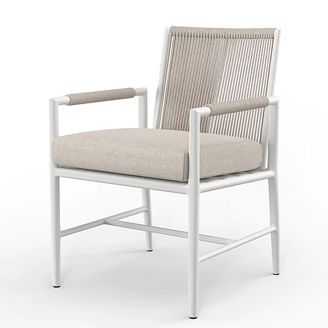 Sabbia Sunbrella Outdoor Dining Armchair 2PC -- view 4