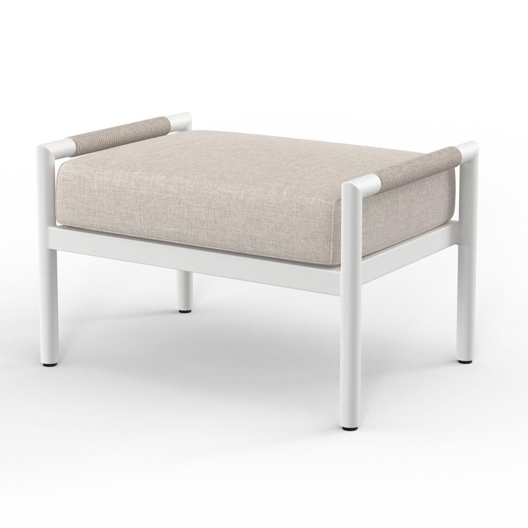 Sabbia Weather-Resistant Outdoor Ottoman -- view 5