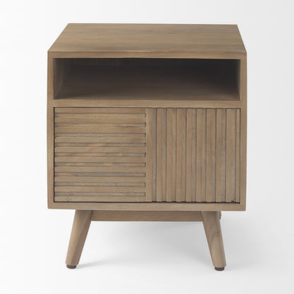 Mercana Sable One Drawer Wooden NIghtstand