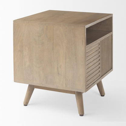 Mercana Sable One Drawer Wooden NIghtstand