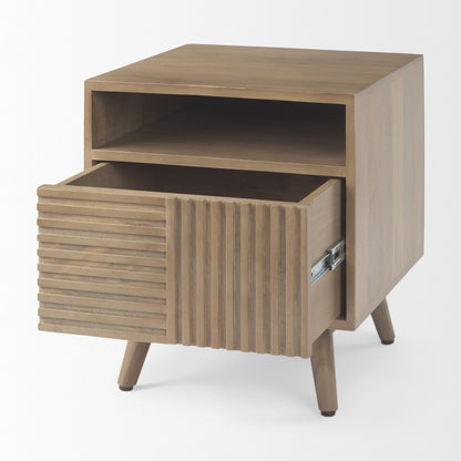 Mercana Sable One Drawer Wooden NIghtstand