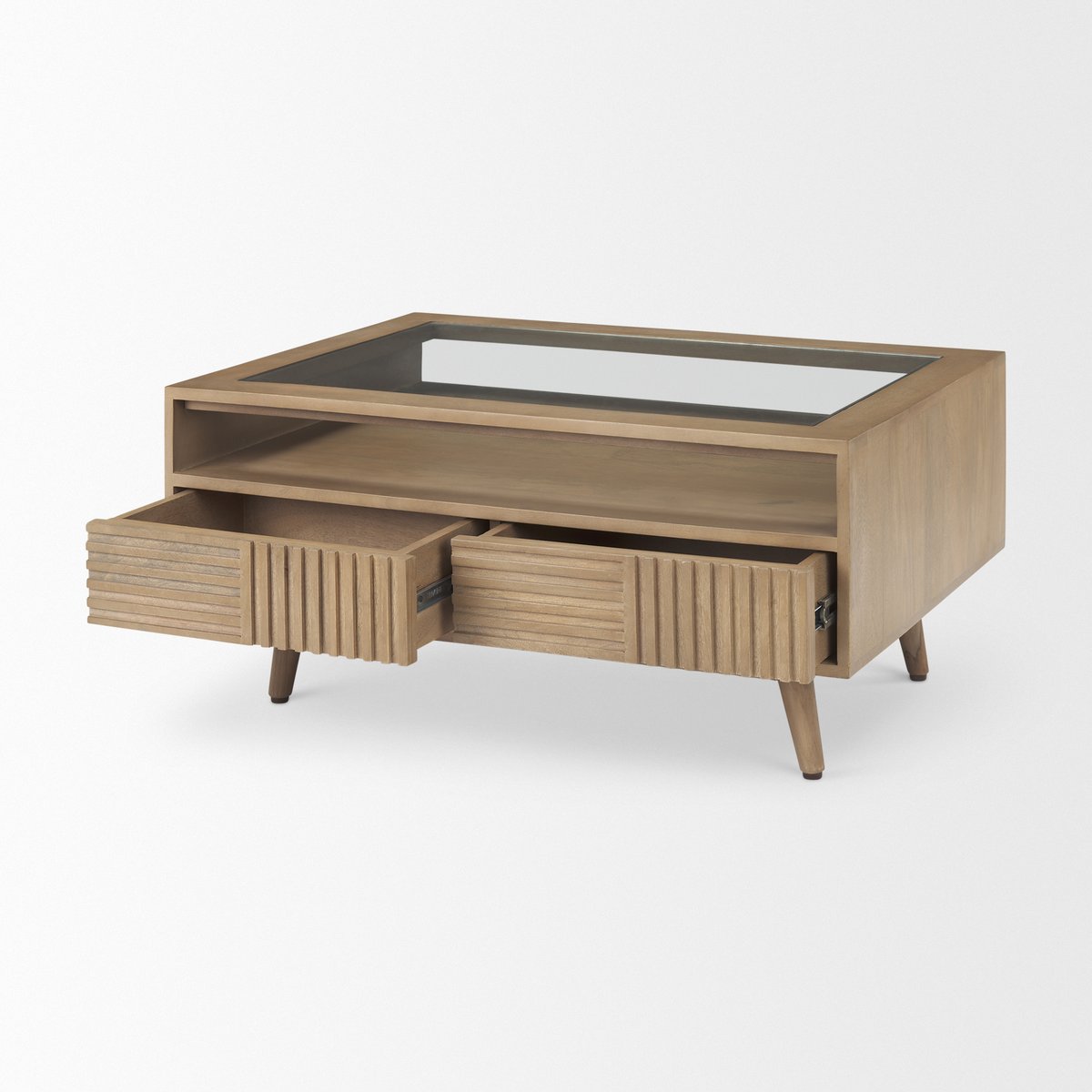 Mercana Sable Two Drawers Wooden Coffee Table