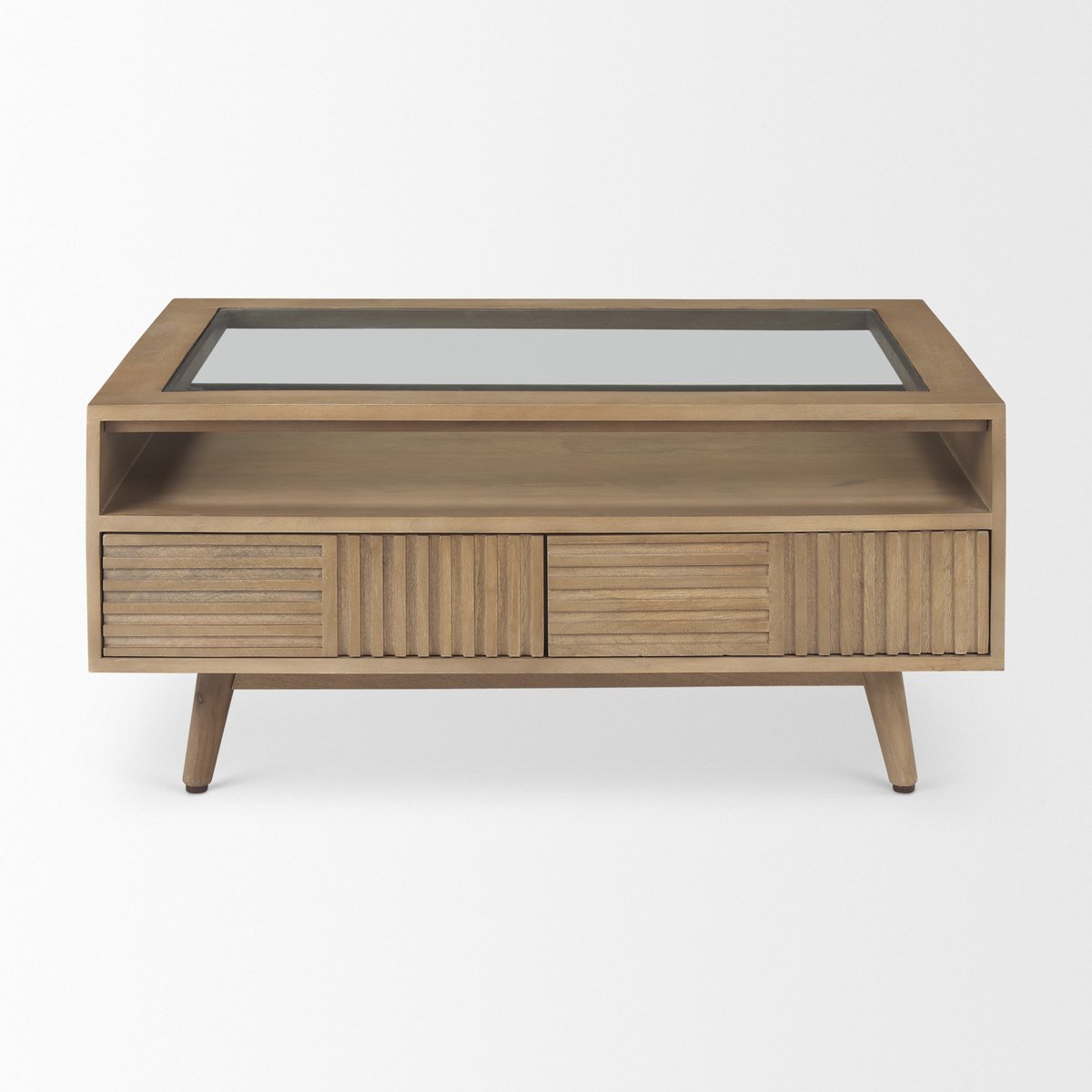 Mercana Sable Two Drawers Wooden Coffee Table