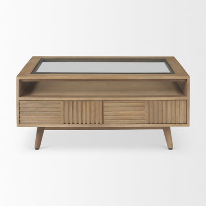 Mercana Sable Two Drawers Wooden Coffee Table