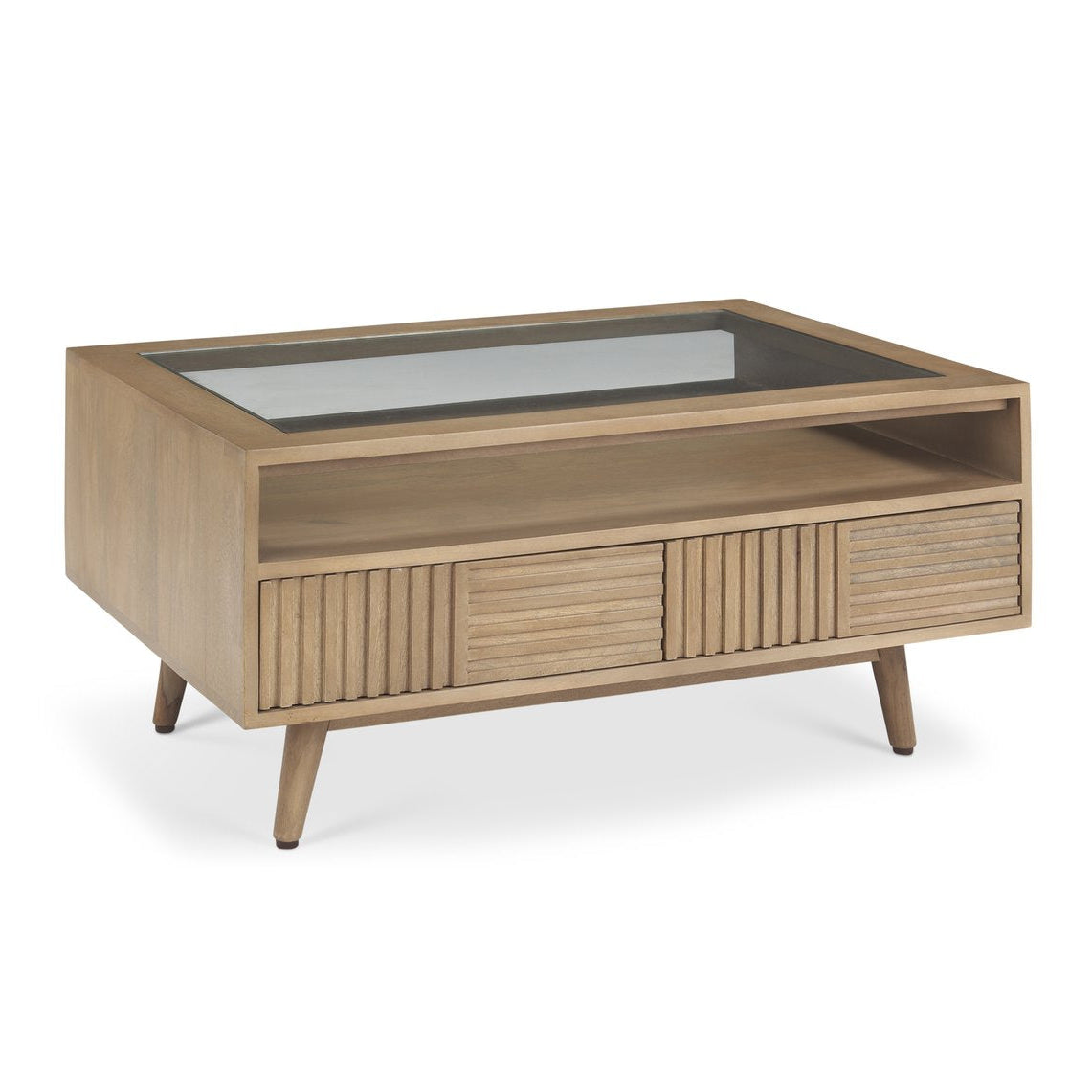 Mercana Sable Two Drawers Wooden Coffee Table