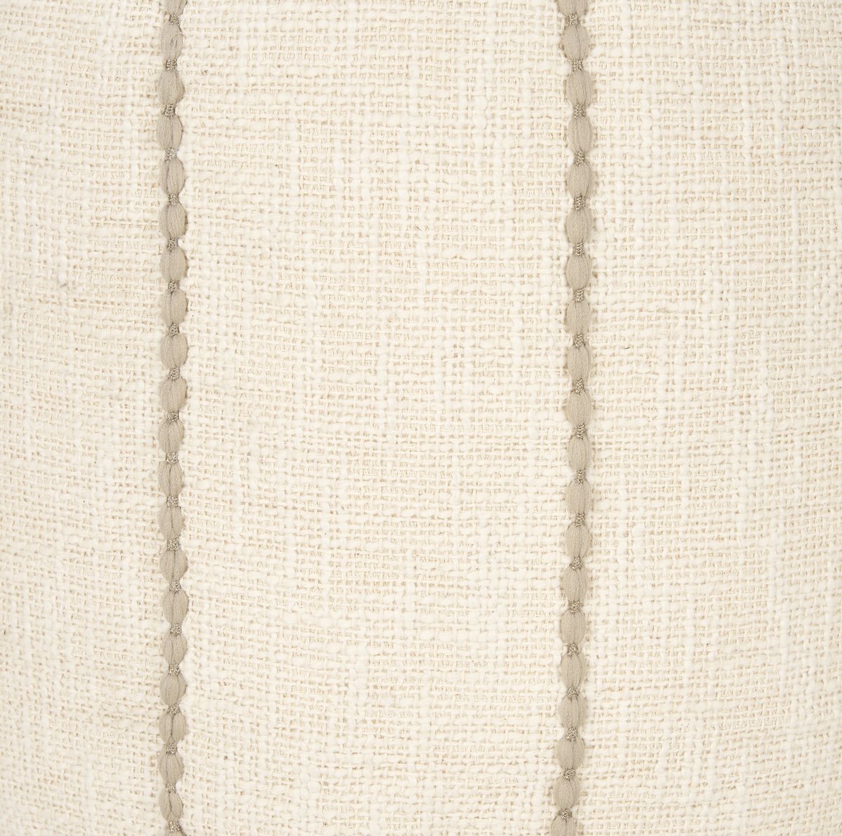 Mercana Sachi Beige Cotton Stitching Pouf
