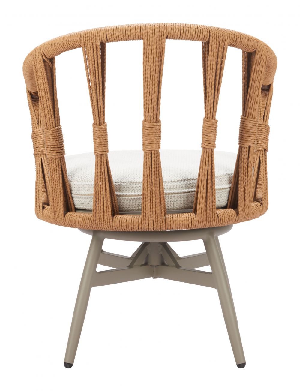 Zuo Modern Safal Olefin Fabric Swivel Outdoor Dining Chair