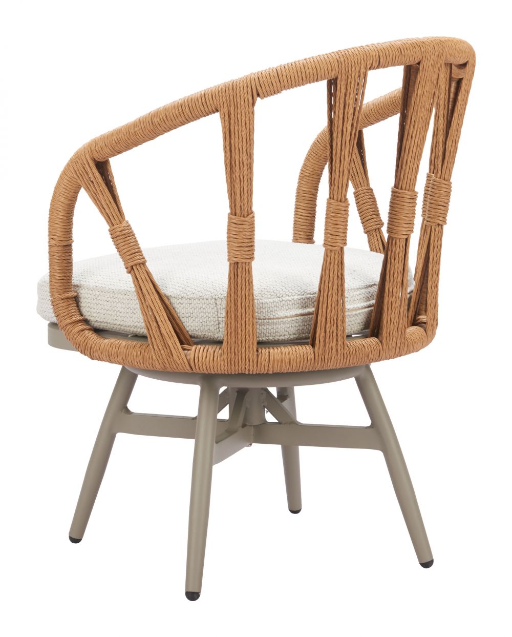 Zuo Modern Safal Olefin Fabric Swivel Outdoor Dining Chair