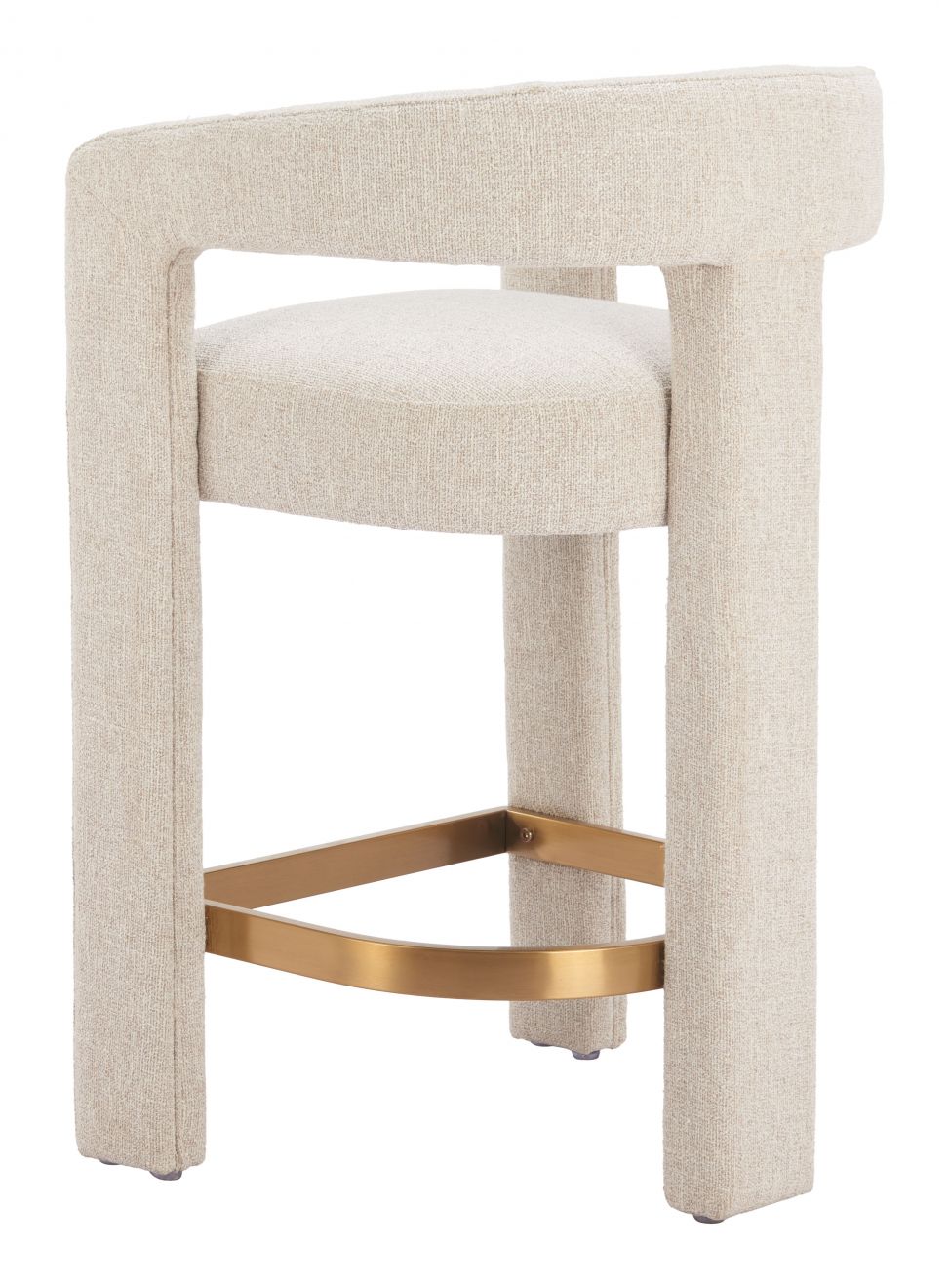 Zuo Modern Saiko Textured Fabric Counter Stool