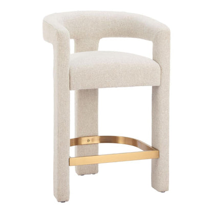 Zuo Modern Saiko Textured Fabric Counter Stool