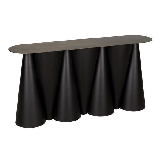 Salt and Pepper Console, Black Steel-Console Tables-Noir-Sideboards and Things