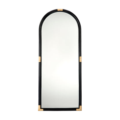 Saltwater Floor Mirror -Black-Floor Mirrors-Jamie Young-Sideboards and Things