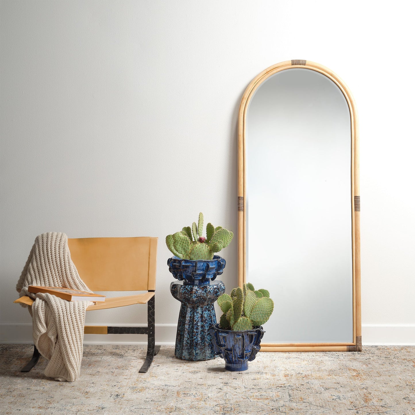 Saltwater Floor Mirror-Floor Mirrors-Jamie Young-Sideboards and Things