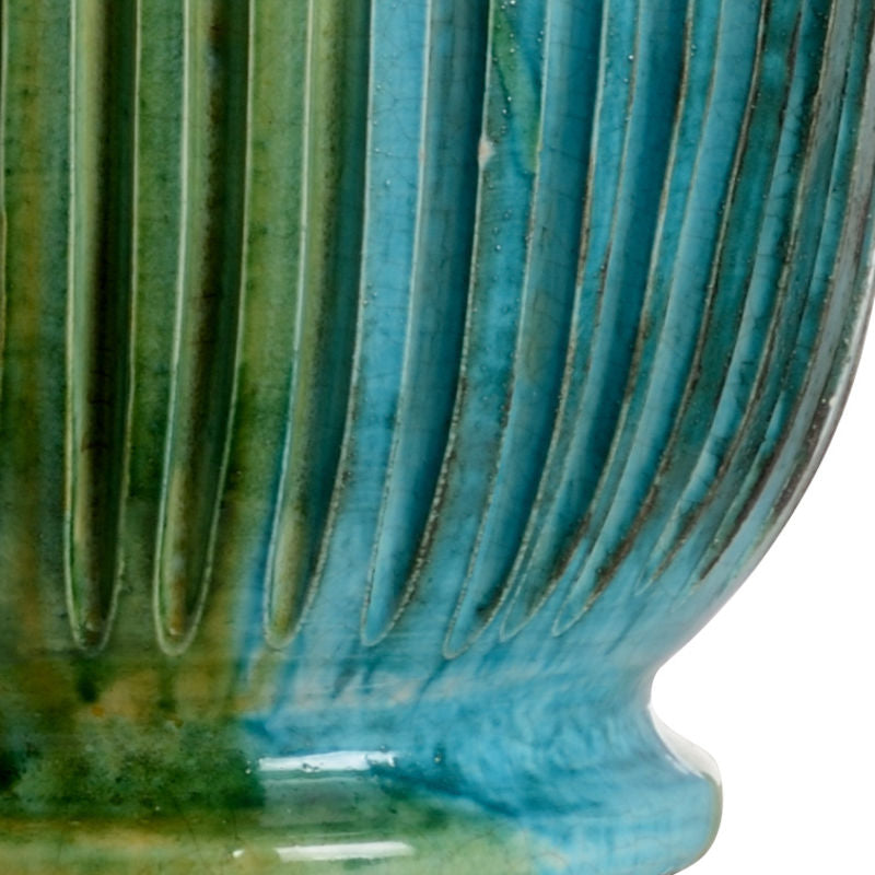 Wildwood San Michele Blue Glazed Ceramic Table Lamp