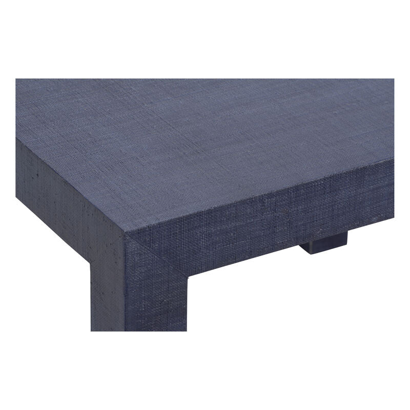 Chelsea House Sanibel Blue Raffia Wrapped Square Game Table