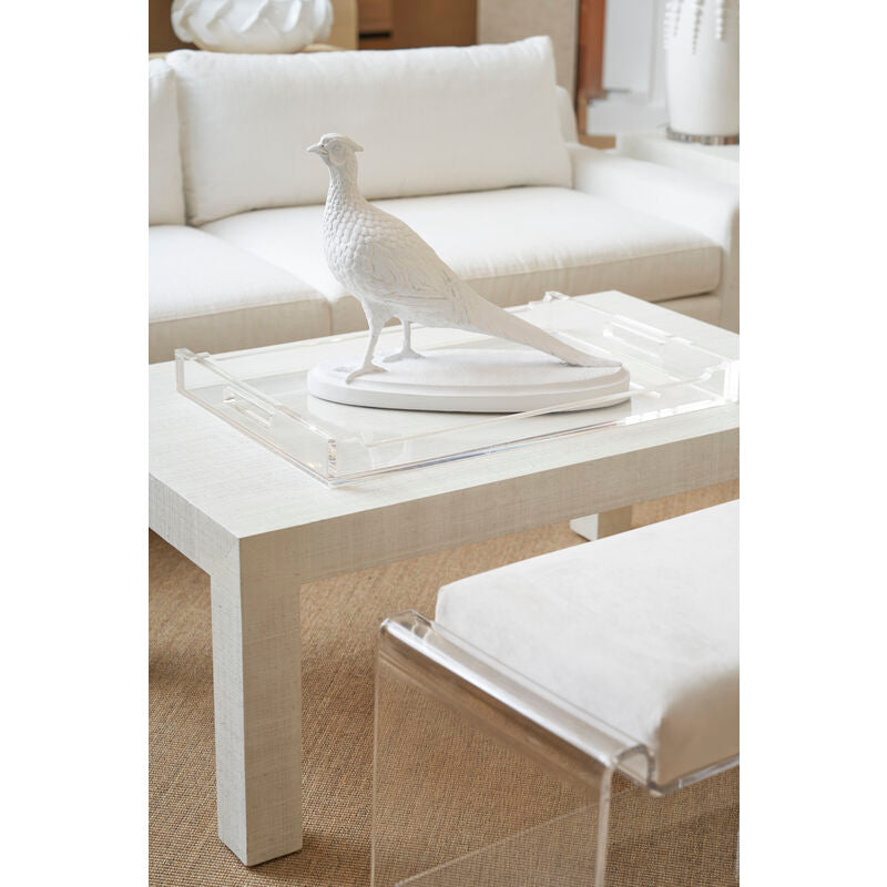 Chelsea House Sanibel Raffia Warpped Rectangular Coffee Table