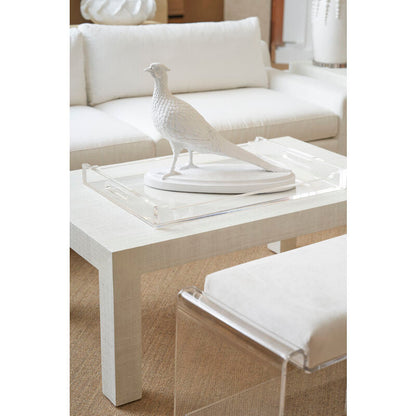 Chelsea House Sanibel Raffia Warpped Rectangular Coffee Table