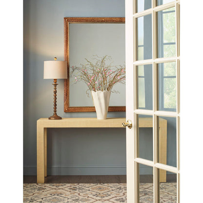Chelsea House Sanibel Raffia Wrapped Classic Console Table